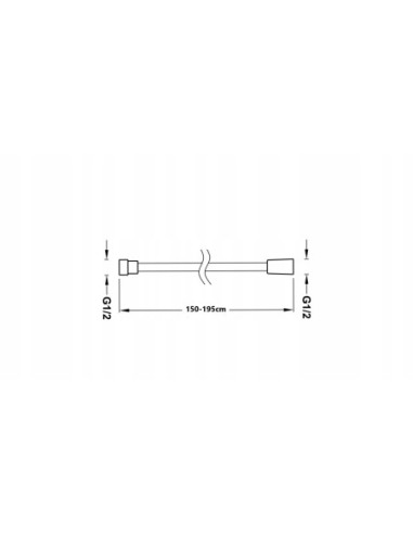 Wąż prysznicowy Tucai 1,50-1,95 m 4114