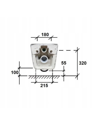 Miska podwieszana WC Roca Gap A34H470000