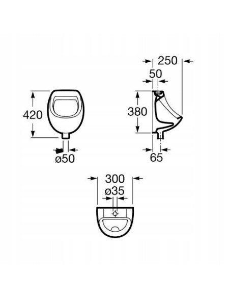 Roca Pisuar ścienny A353145000