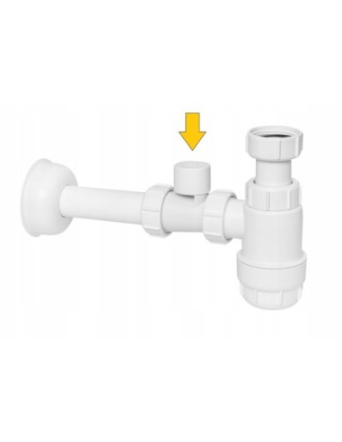 Złączka z zaworem napowietrzającym McAlpine V1ABSV-32-PL-WH