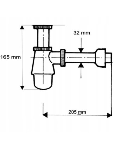 Syfon umywalkowy McAlpine 32 mm 220CB