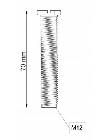 Śruba do sita zlewozmywakowego McAlpine BRBOLT70 7 cm BRBOLT70