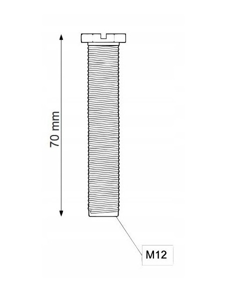 Śruba do sita zlewozmywakowego McAlpine BRBOLT70 7 cm BRBOLT70