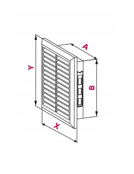 Awenta Kratka wentylacyjna Classic 10X24 T63