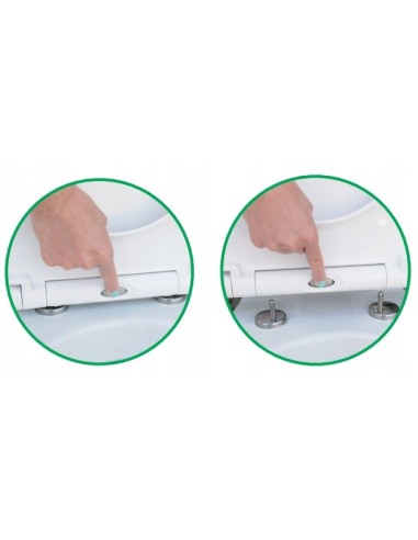 Deska sedesowa Hydroland biała swobodnie opadająca DES.D12