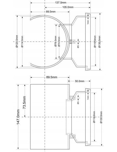 Siodło Mechaniczne Poziome Mcalpine MPSOB110