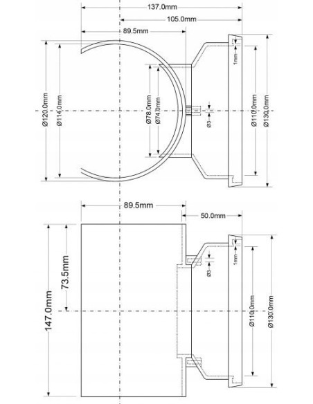 Siodło Mechaniczne Poziome Mcalpine MPSOB110