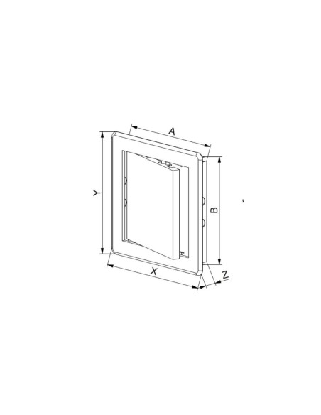 Awenta Drzwiczki rewizyjne białe ABS 20x40 DT19