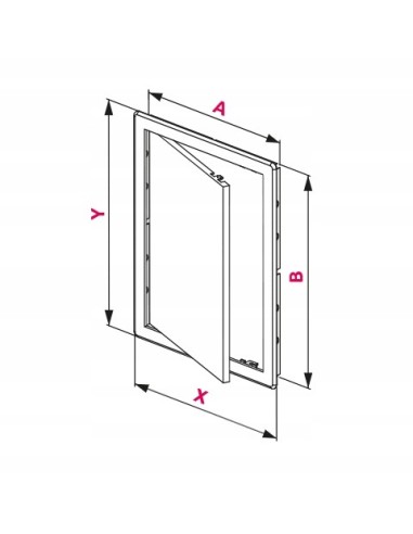 Awenta Drzwiczki rewizyjne białe ABS 20x40 DT19