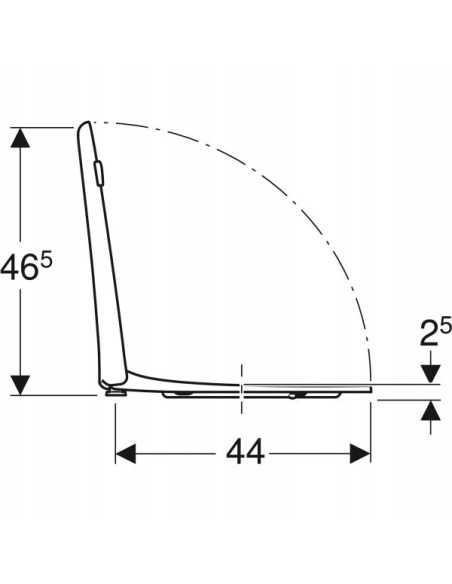 Deska sedesowa Geberit Selnova biały duroplast 502.791.00.1