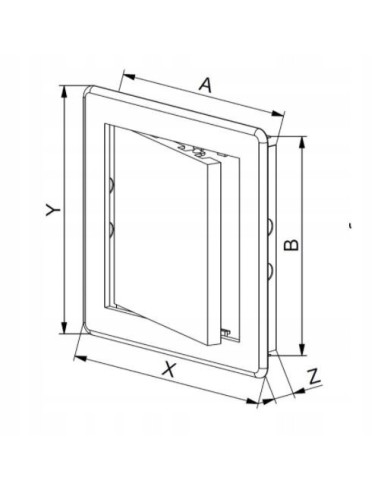 Drzwiczki rewizyjne Awenta 15 x 15 cm ABS DT10