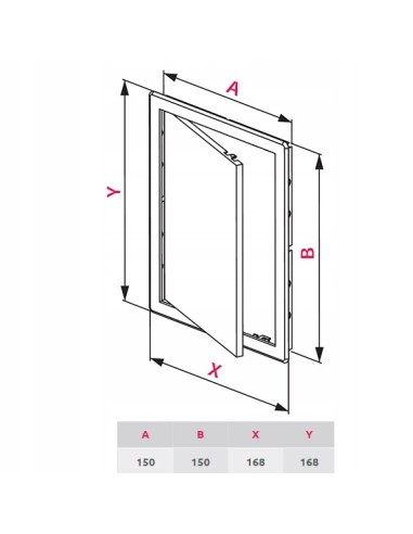 Drzwiczki rewizyjne Awenta 15 x 15 cm ABS DT10