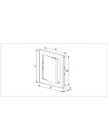 Drzwiczki rewizyjne Awenta 15 x 15 cm ABS DT10