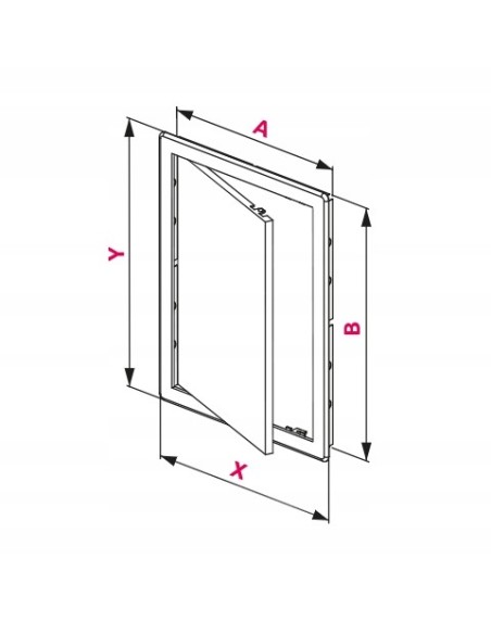 Drzwiczki rewizyjne Awenta 15 x 15 cm ABS DT10