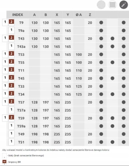 Awenta Kratka wentylacyjna Styl z żaluzją 20x20 T51