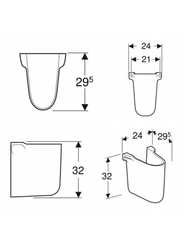 Półpostument Koło Rekord/Idol biały K97101000