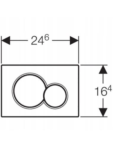 Przycisk spłukujący do WC Geberit Sigma biały 115.770.11.5