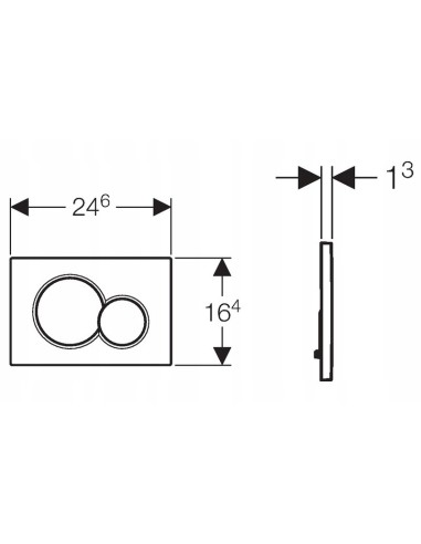 Przycisk spłukujący do WC Geberit Sigma biały 115.770.11.5