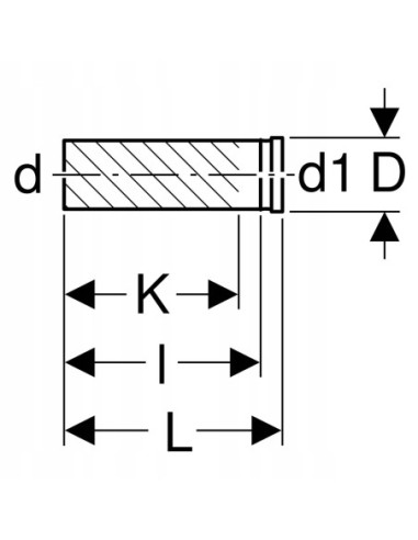 Przedłużka rury dopływowej do muszli wiszących 361.887.16.1