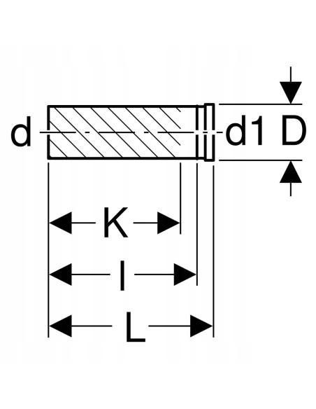 Przedłużka rury dopływowej do muszli wiszących 361.887.16.1