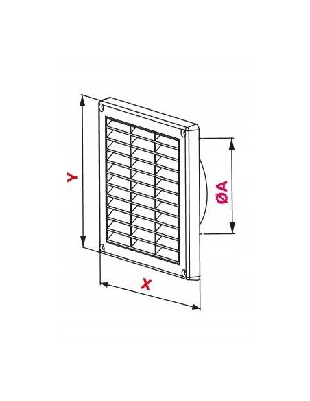 AWENTA OSŁONA WENT. 14X14 TUS 110 fi110 T11