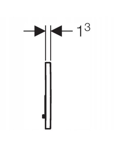 Przycisk spłukujący do WC Geberit Sigma czarny 115.770.DW.5