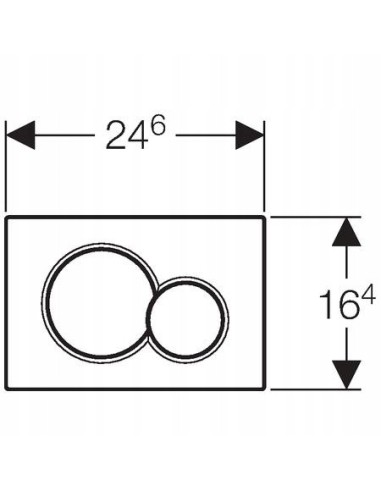 Przycisk spłukujący do WC Geberit Sigma czarny 115.770.DW.5