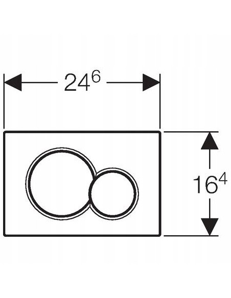 Przycisk spłukujący do WC Geberit Sigma czarny 115.770.DW.5