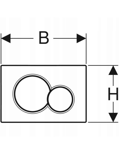 Przycisk spłukujący do WC Geberit Sigma czarny 115.770.DW.5