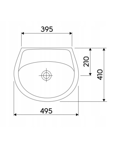 KOŁO UMYWALKA IDOL 50 B/O biały M11050000