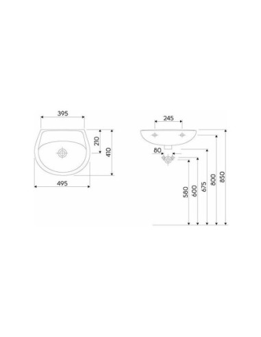 KOŁO UMYWALKA IDOL 50 B/O biały M11050000