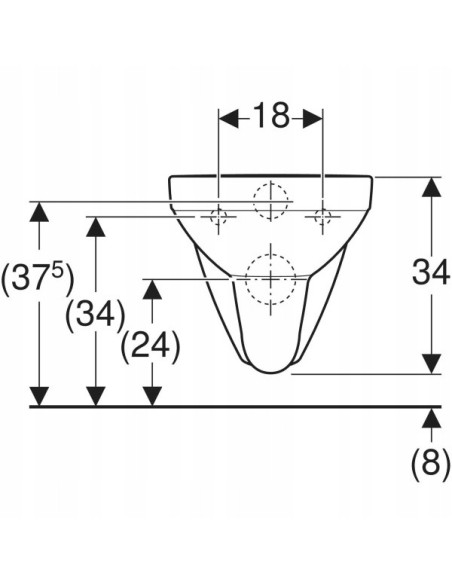 Miska podwieszana WC Geberit Selnova Square 500.275.01.1