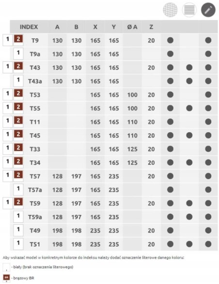 Awenta Kratka wentylacyjna Styl 13x13 z żaluzją T43