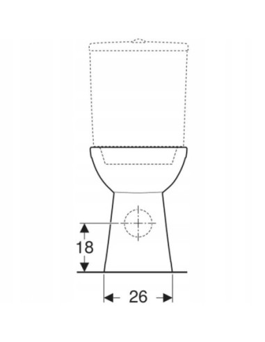 Miska stojąca WC Geberit Selnova Comfort 500.284.01.5