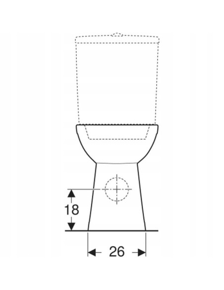 Miska stojąca WC Geberit Selnova Comfort 500.284.01.5