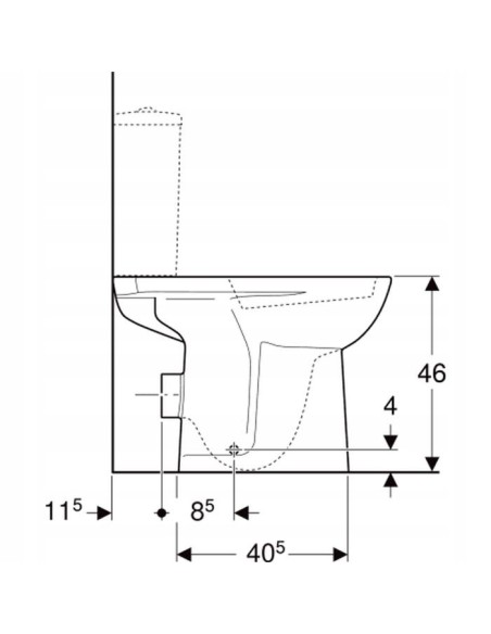 Miska stojąca WC Geberit Selnova Comfort 500.284.01.5
