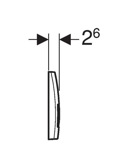 Przycisk spłukujący do WC Geberit Delta 50 czarny 115.119.DW.1