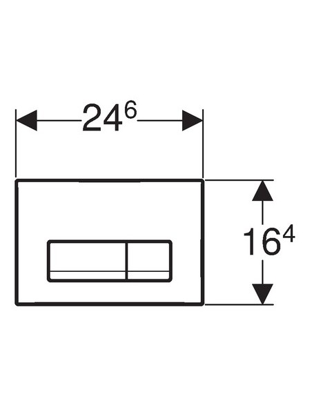 Przycisk spłukujący do WC Geberit Delta 50 czarny 115.119.DW.1