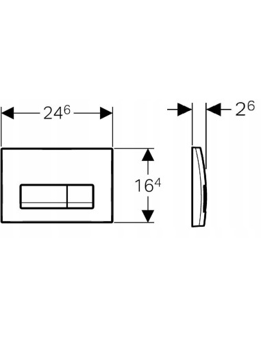 Przycisk spłukujący do WC Geberit Delta 50 czarny 115.119.DW.1
