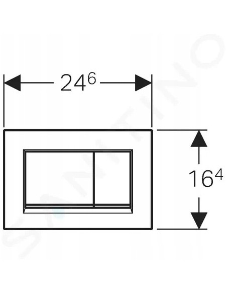 Przycisk spłukujący do WC Geberit Sigma biały/chrom 115.883.KJ.1