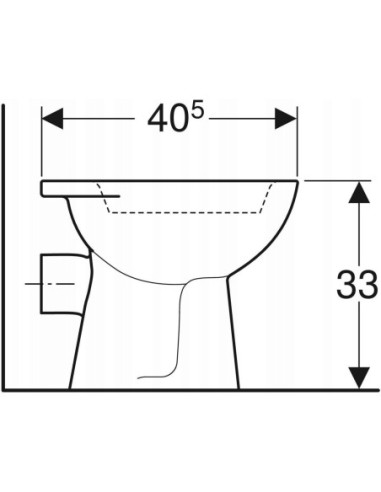 Miska stojąca WC Geberit Bambini 500.916.00.1