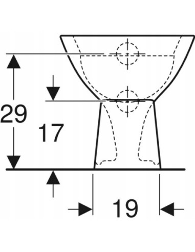 Miska stojąca WC Geberit Bambini 500.916.00.1