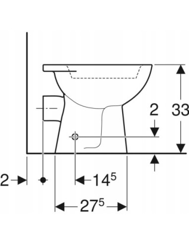 Miska stojąca WC Geberit Bambini 500.916.00.1