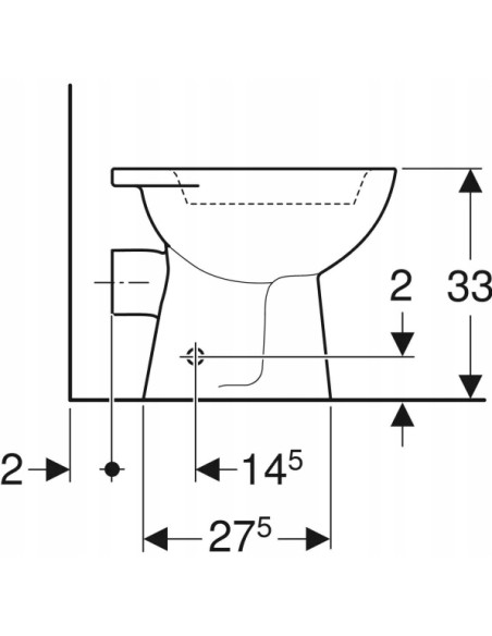 Miska stojąca WC Geberit Bambini 500.916.00.1