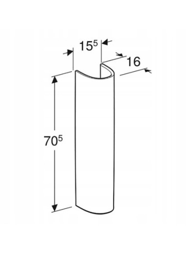 Postument Koło Idol biały 77001000