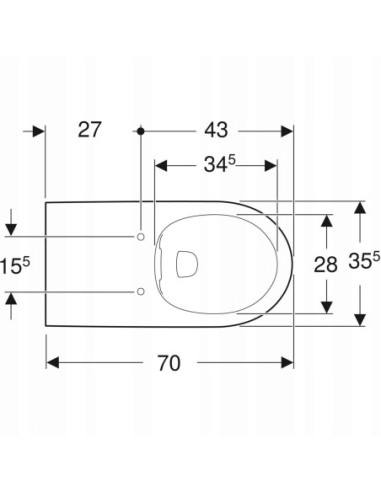 Miska podwieszana WC Geberit Selnova Comfort 501.046.00.7
