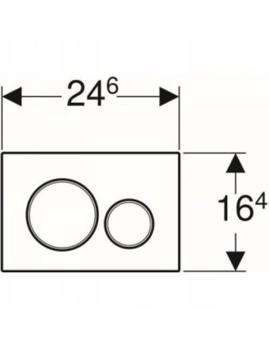 Przycisk spłukujący do WC Geberit Sigma czarny 115.882.DW.1