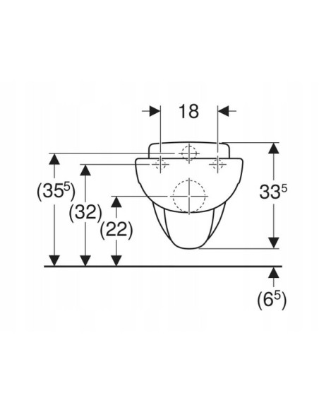 Miska podwieszana WC Geberit KOMPAKT WC 201700000