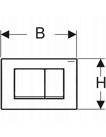 Przycisk spłukujący do WC Geberit Delta 30 biały 115.137.11.1