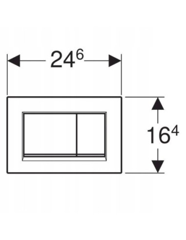Przycisk spłukujący do WC Geberit Sigma czarny 115.883.DW.1